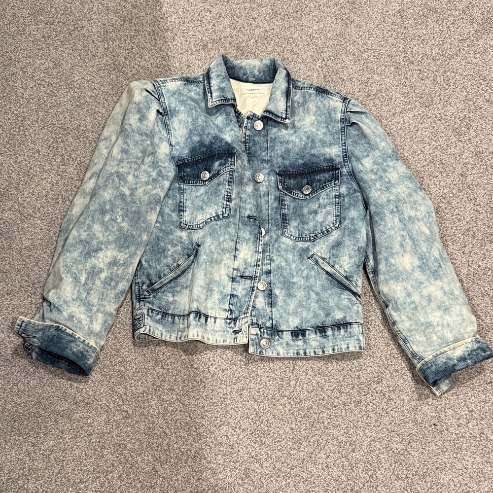 Isabel Marant Blue Acid Wash Jean Jacket